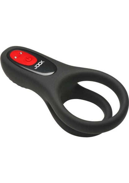 Hard-On Vibrating Rechargeable Silicone Cock Ring with Clit Stimulator