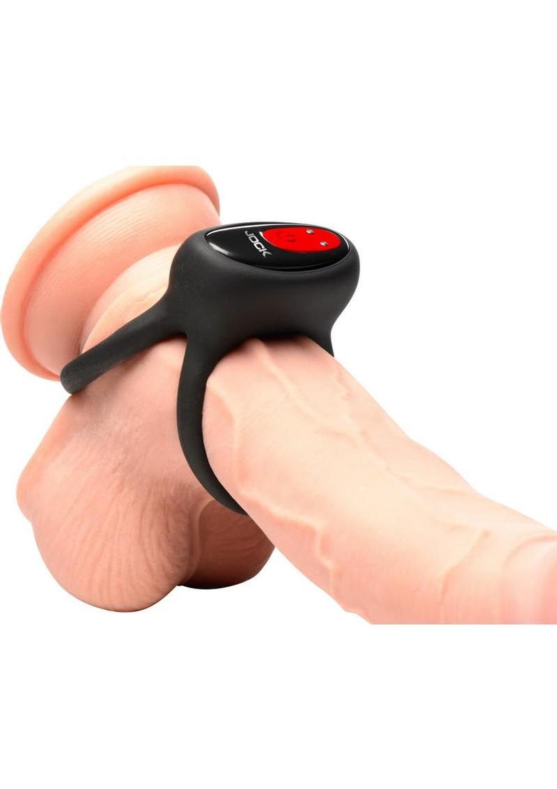 Hard-On Vibrating Rechargeable Silicone Double Cock Ring