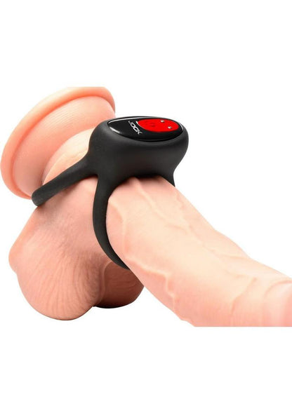 Hard-On Vibrating Rechargeable Silicone Double Cock Ring