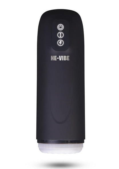 He-Vibe Power Thrust Pro Rechargeable Masturbator - Black/Frost