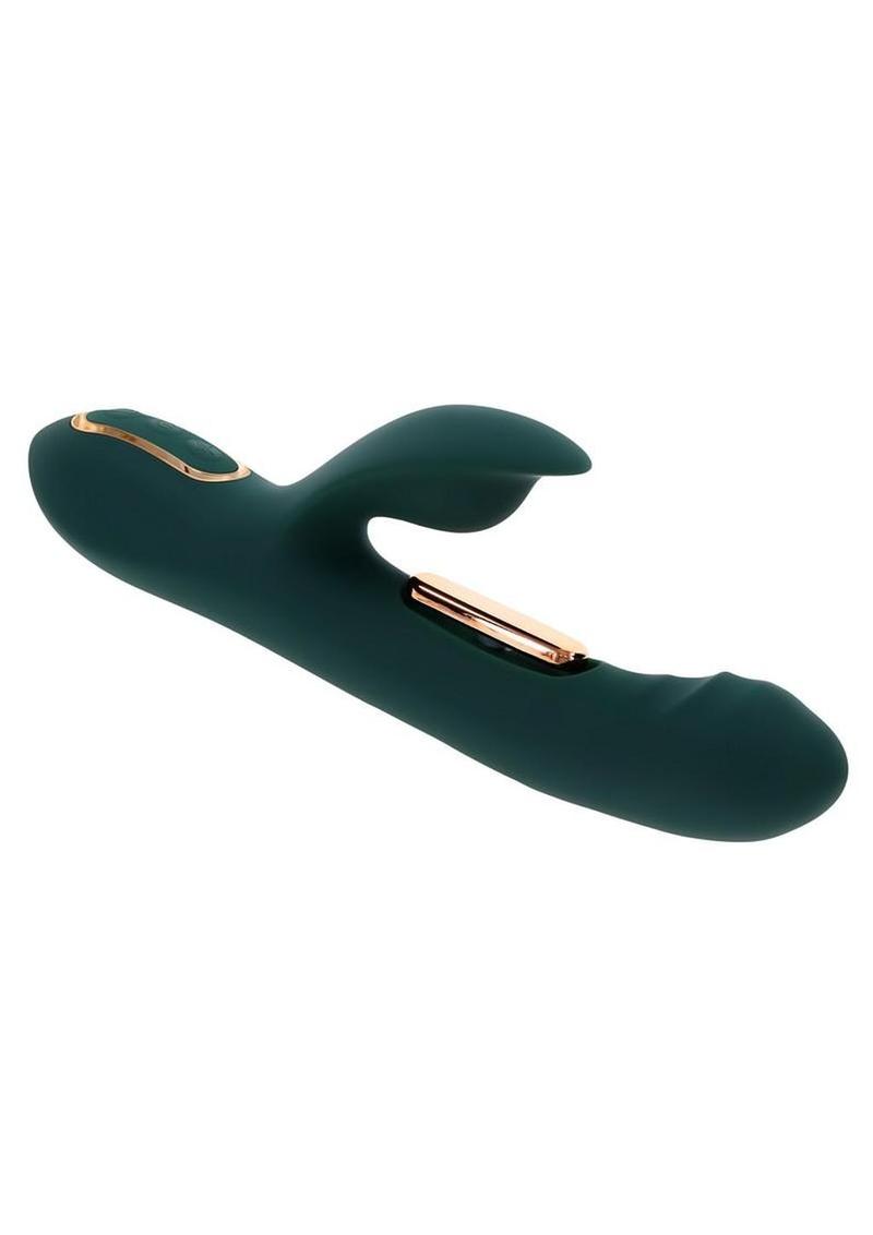 Heart Of Gold Rechargeable Silicone Rabbit Vibrator