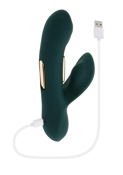 Heart Of Gold Rechargeable Silicone Rabbit Vibrator