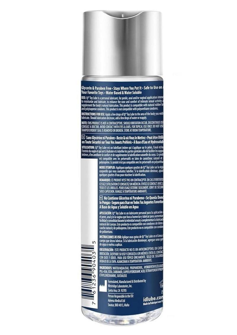 Id Toy Water Based Lube Bottle - 4.4oz