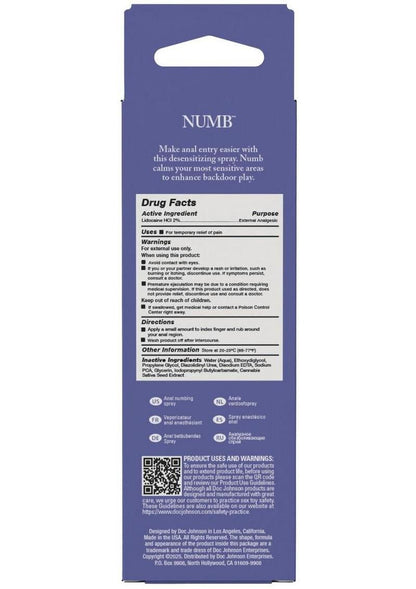 Intimate Enhancements Numb Anal Numbing Spray