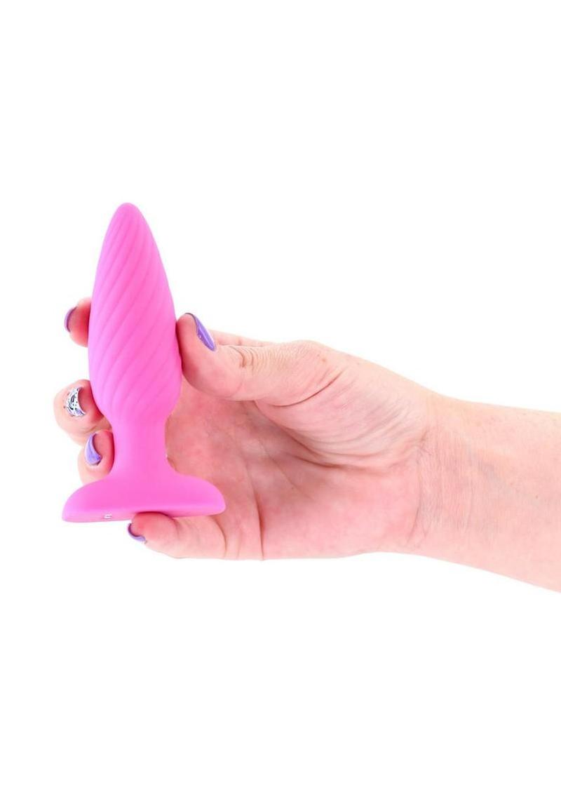 Inya Swirl Rechargeable Silicone Ribbed Anal Plug
