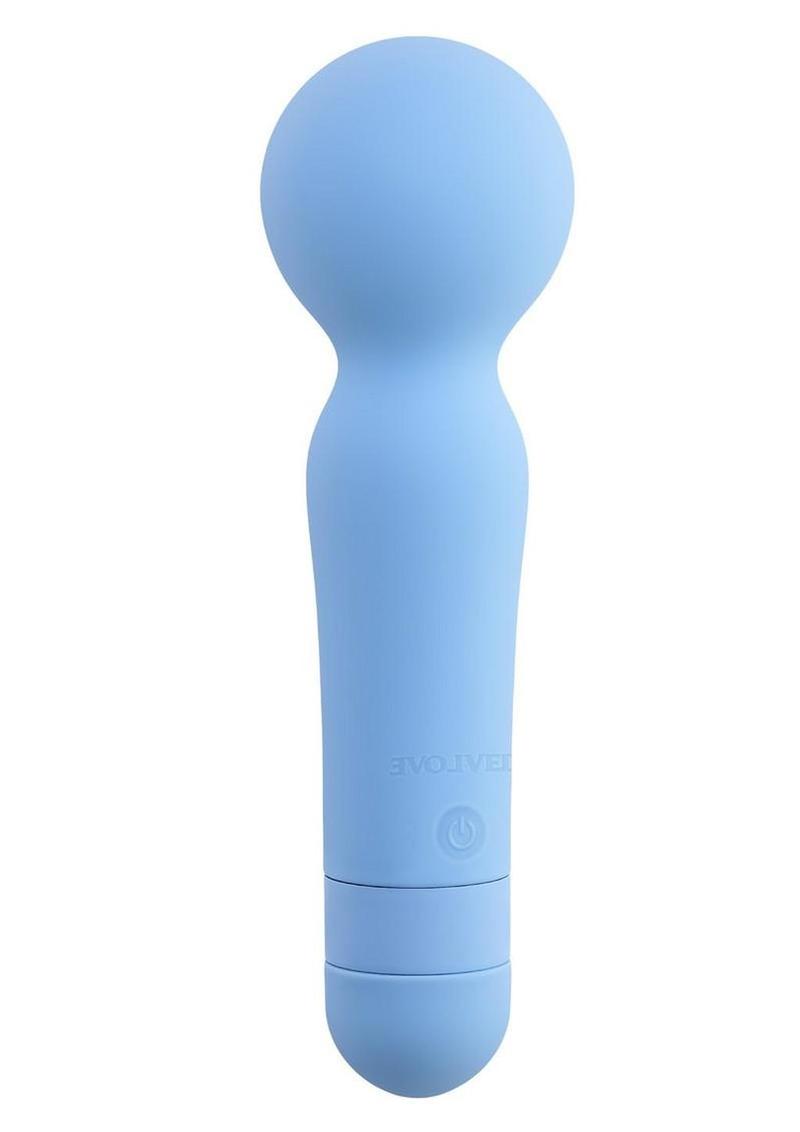 Iris Rechargeable Silicone Wand - Blue