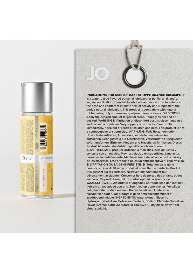 JO Bake Shoppe Flavored Lubricant Orange Creampuff - 2oz