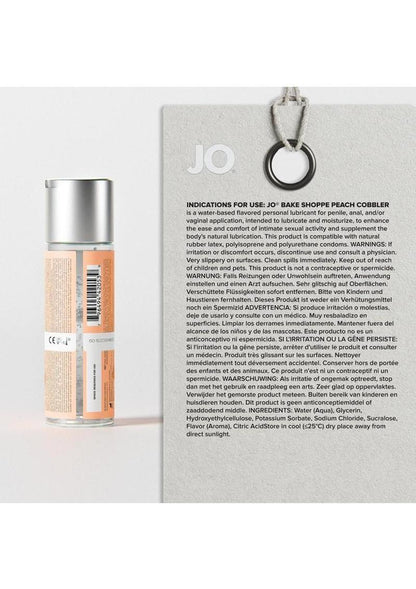 JO Bake Shoppe Flavored Lubricant Peach Cobbler - 2oz