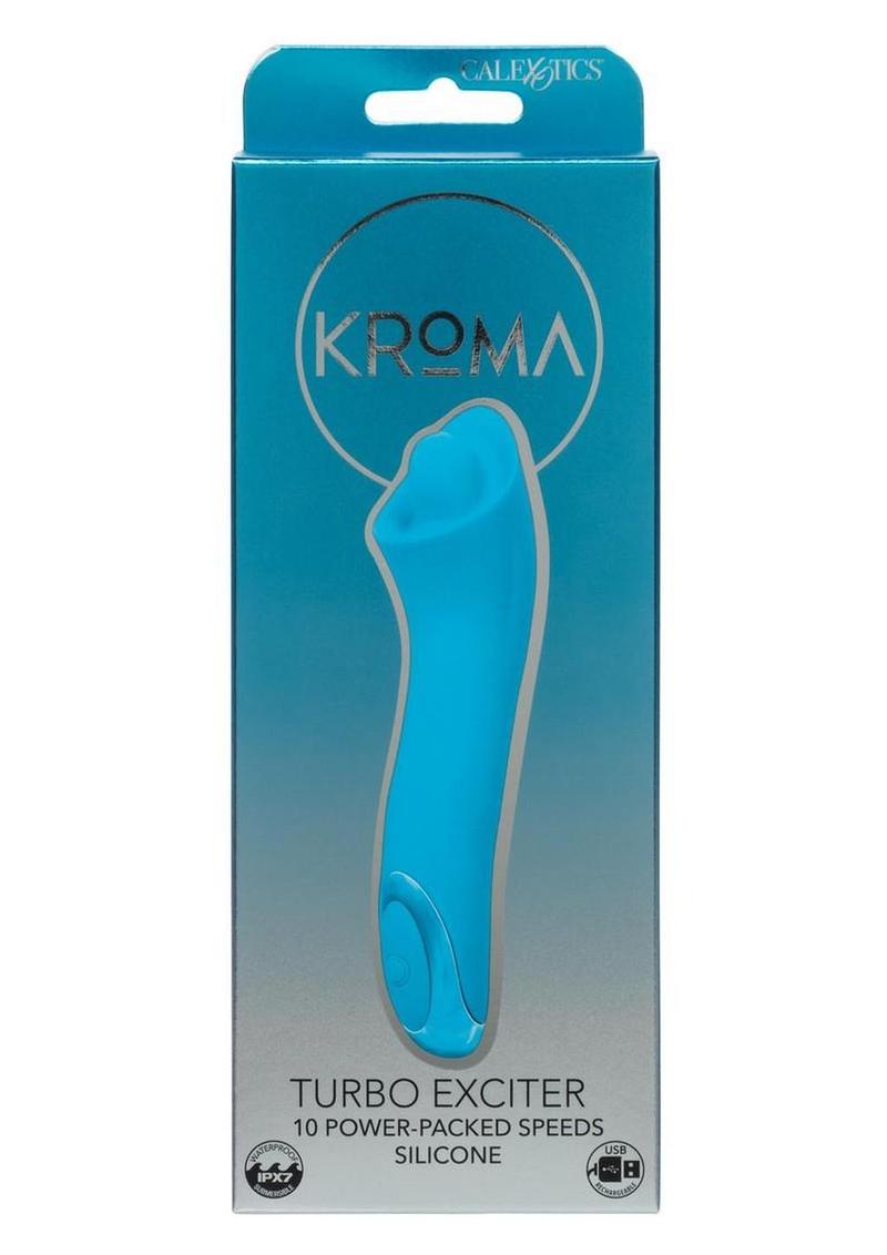 Kroma Turbo Exciter Rechargeable Silicone Mini Massager - Blue