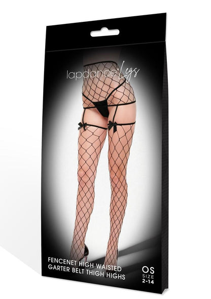 Lapdance Legs Fence Net Bow Garter Os