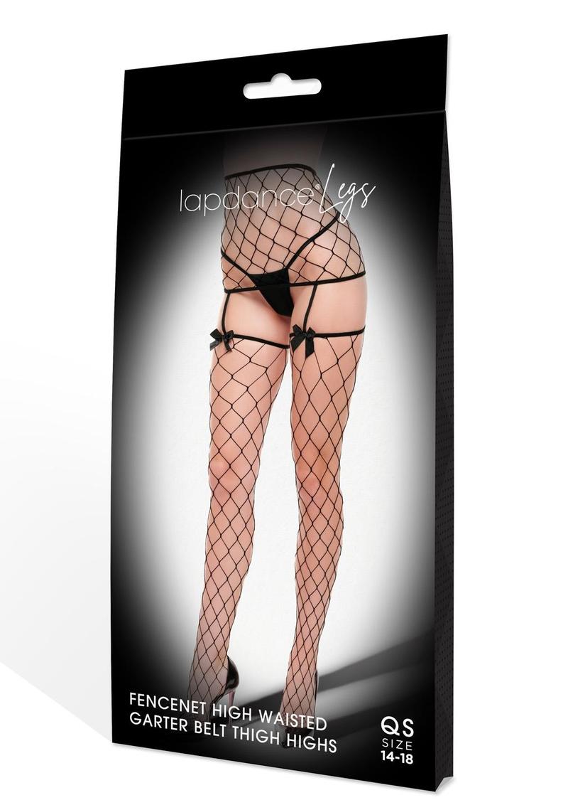 Lapdance Legs Fence Net Bow Garter Q