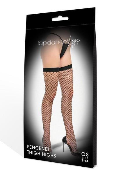 Lapdance Legs Vinyl Fishnet Thighhigh Os