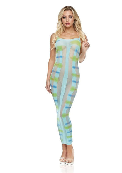 Lapdance Lingerie Blue Horizon Maxi Dress - Os