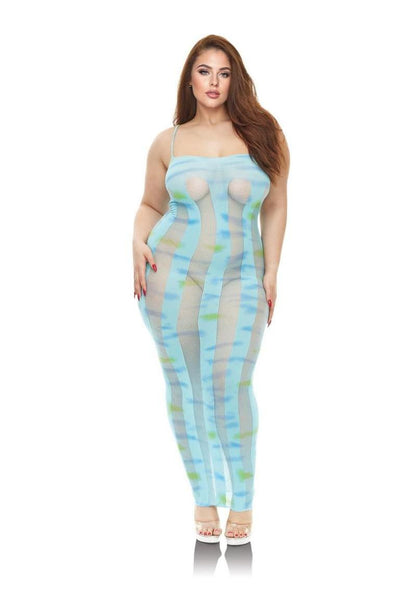 Lapdance Lingerie Blue Horizon Maxi Dress - Queen Size
