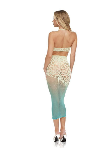 Lapdance Lingerie Green Goddess (2 Piece Set) - Os