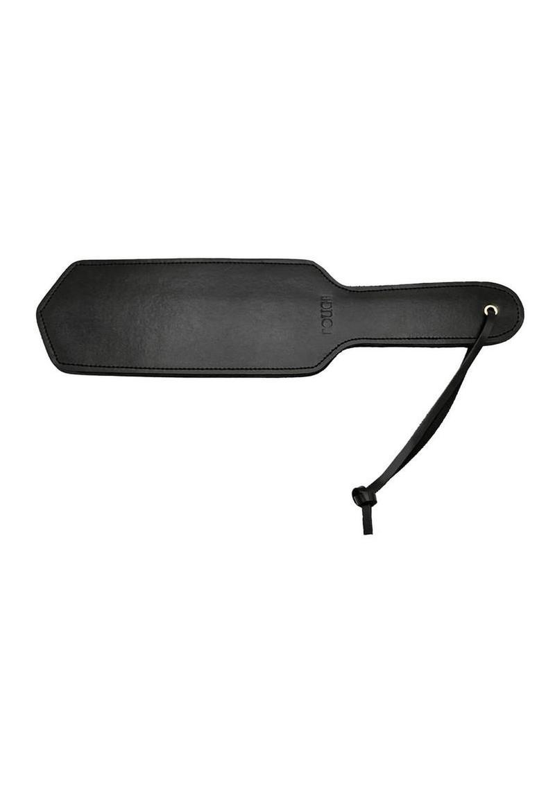 Leather Paddle with Gold Accessories - Black/Gold