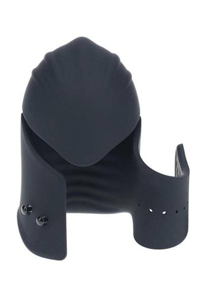 Levelz Adjustable Vibrating Silicone Rechargeable Penis Head Stimulator - Black