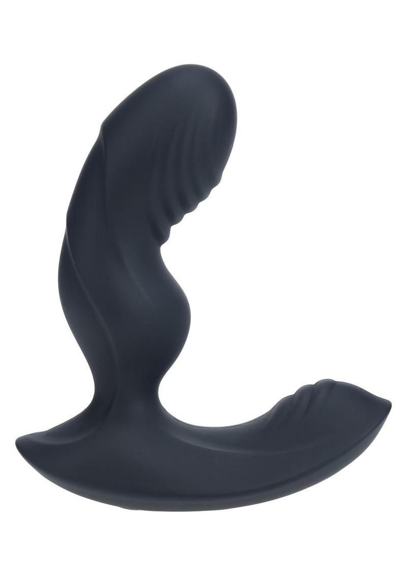 Levelz Ripple Vibrating Silicone Rechargeable Prostate Stimulator - Black