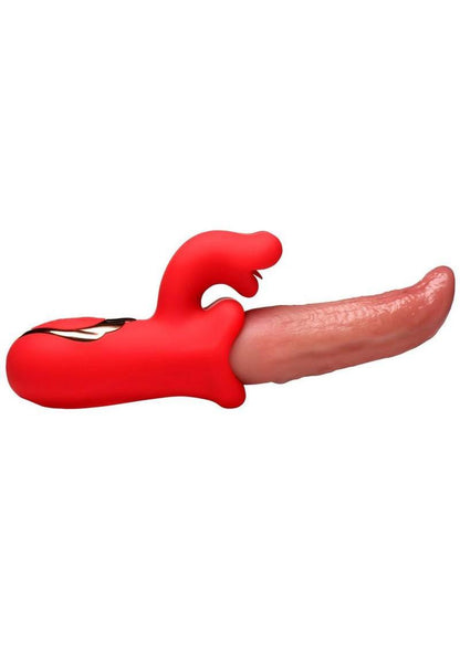 Lickgasm Deep Licker Rechargeable Silicone Vibrator with Clitoral Stimulator