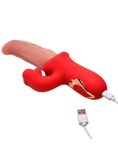 Lickgasm Deep Licker Rechargeable Silicone Vibrator with Clitoral Stimulator