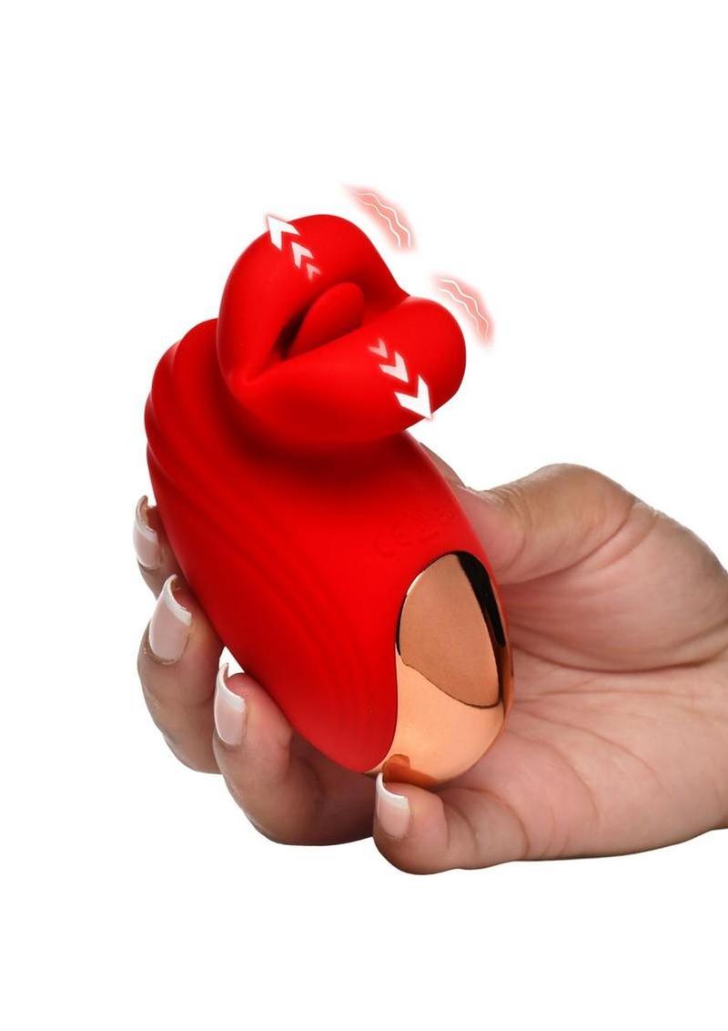 Lickgasm Mini Kisses Kissing and Vibrating Rechargeable Silicone Clitoral Stimulator