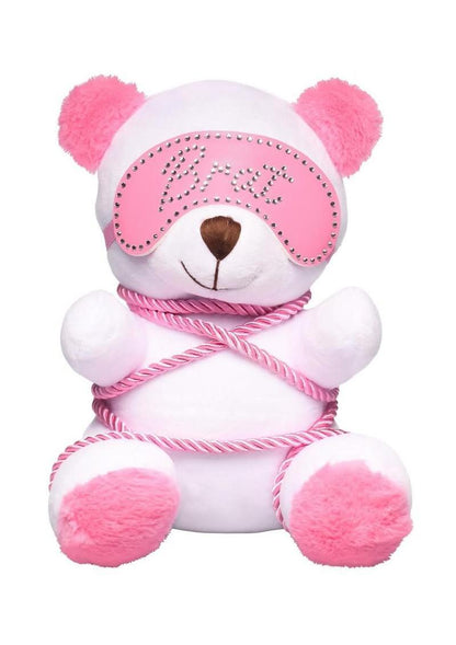 Master Series Brat Bondage Bear - Pink/White