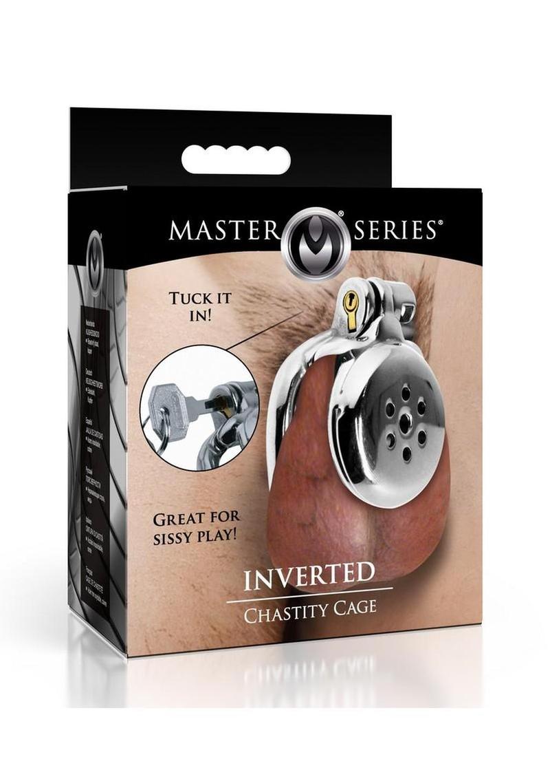 Master Series Inverted Chastity Cage - Silver