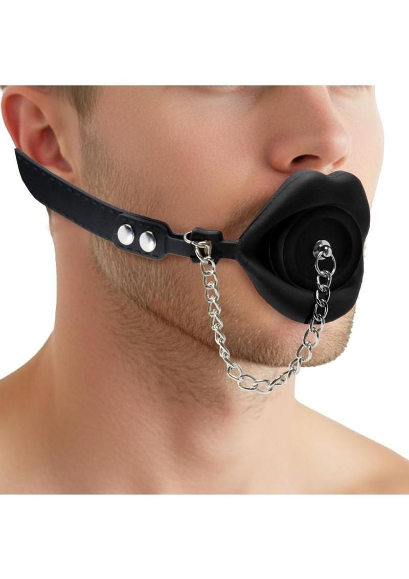 Master Series Plugged Silicone Feeding Gag