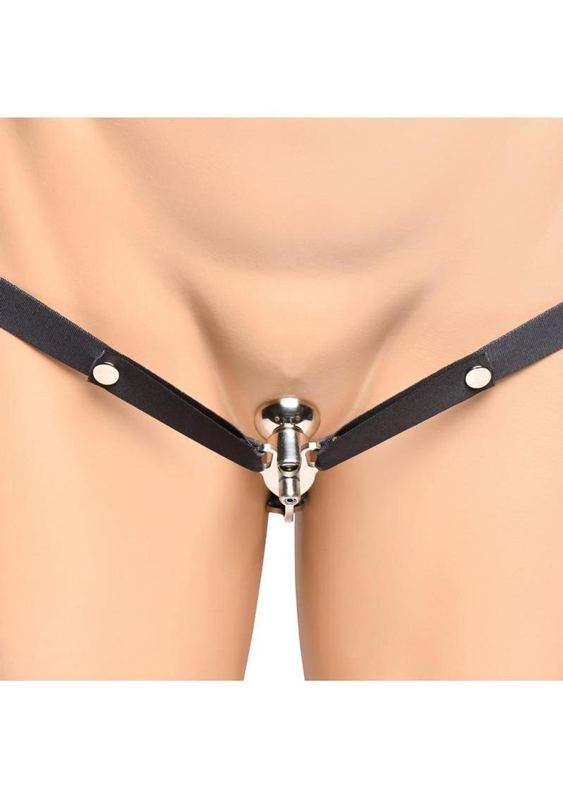 Master Series Sissy Vice Push-In Chastity Cage