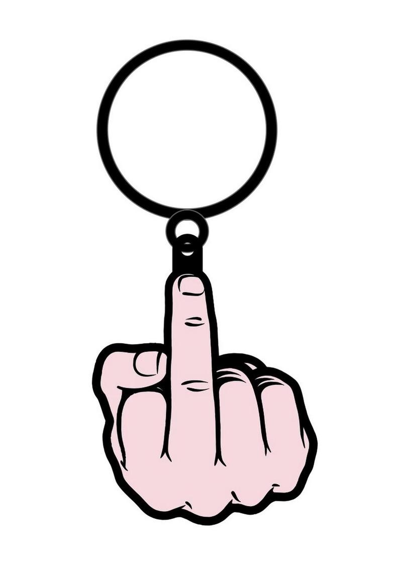 Middle Finger Keychain