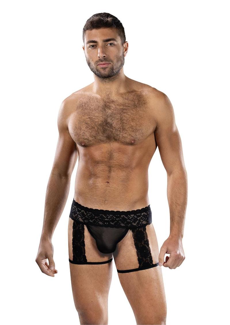 Midnight Stride Garters-Black-Os