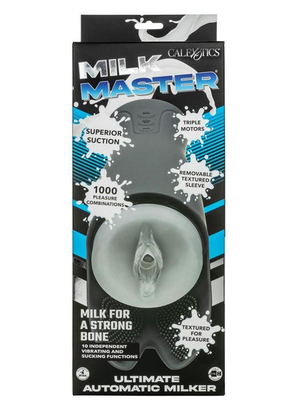 Milk Master Ultimate Automatic Milker Rechargeable Silicone Masturbator - Black