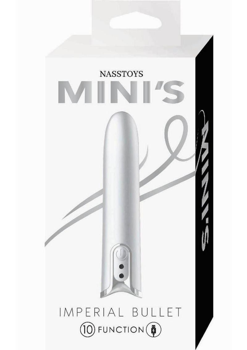 Mini's Imperial Rechargeable Silicone Bullet - Silver