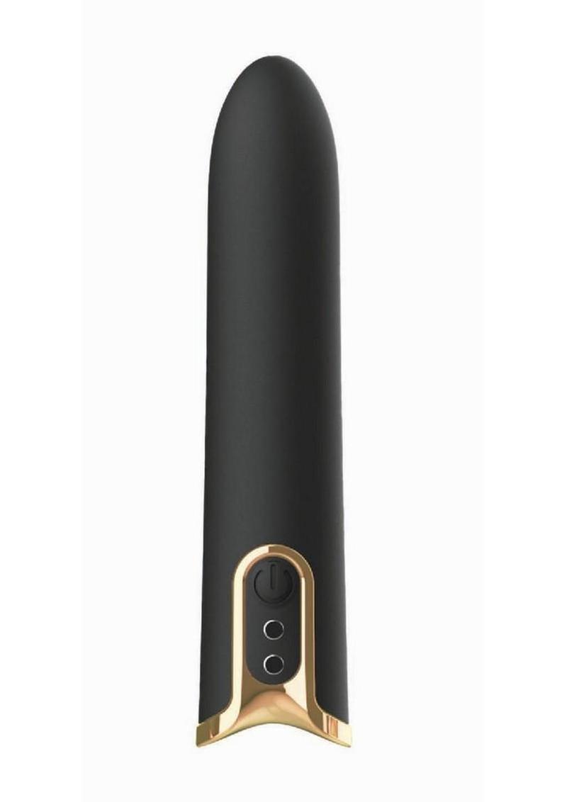 Mini's Royal Rechargeable Silicone Bullet - Black