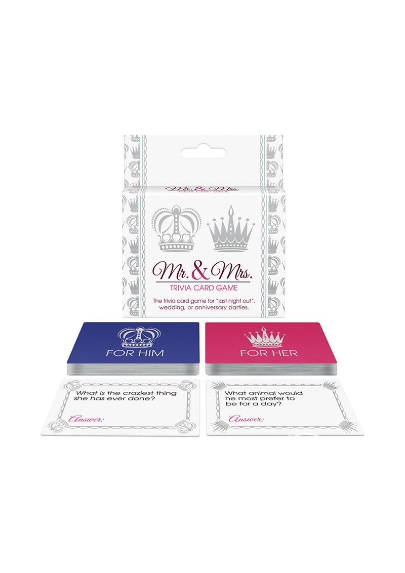 Mr. and Mrs. Trivia Card Game