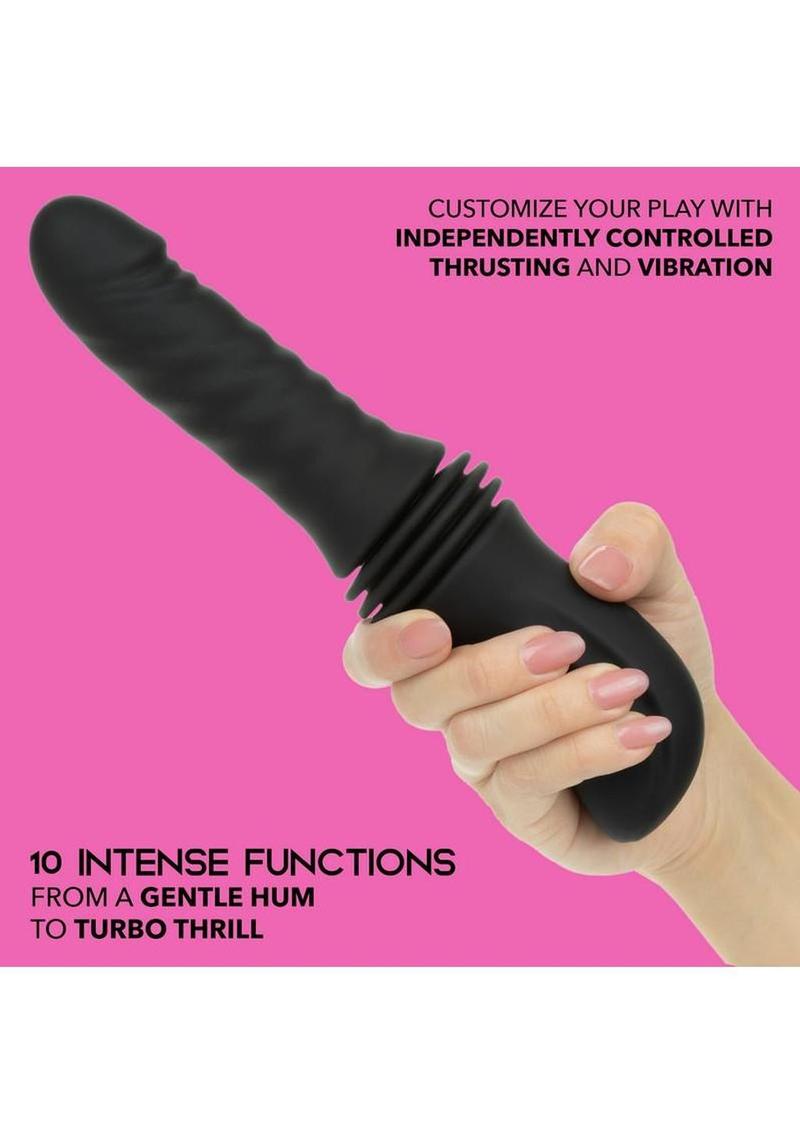 Overdrive Rechargeable Silicone Sex Machine Waterproof Thruster with Remote Control
