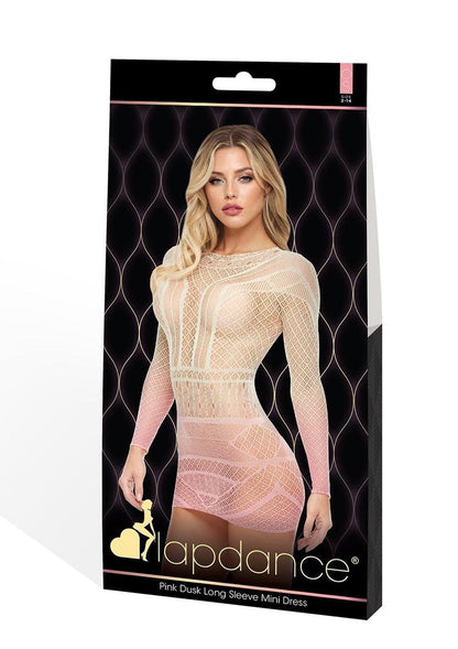 Pink Dusk Log Sleeve Mini Dress