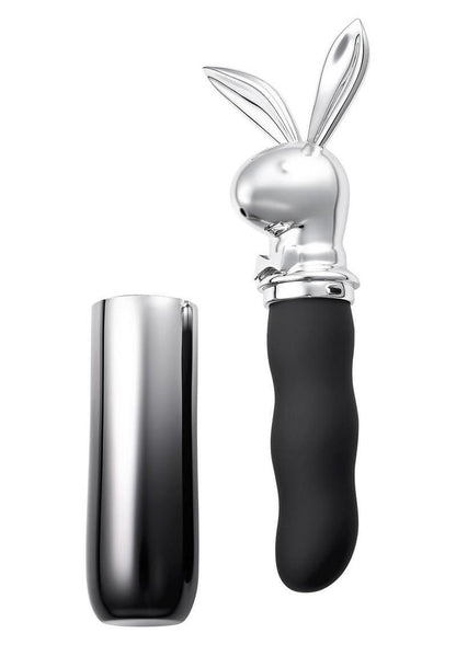 Playboy Bunny On The Go Rechargeable Silicone Rabbit Head Mini Vibrator