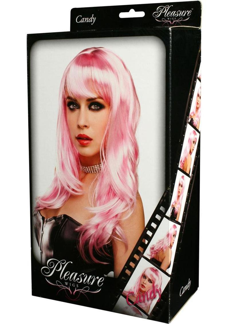 Pleasure Wigs Collection Candy Wig - Baby Pink/Pink