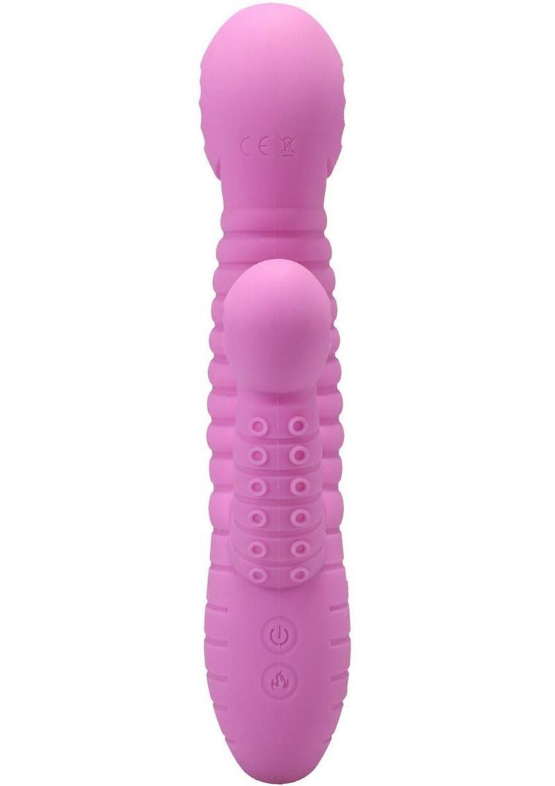 Polynesian Pleasures Into The C Seapuss Rechargeable Silicone Rabbit Vibrator with Clitoral Stimulator
