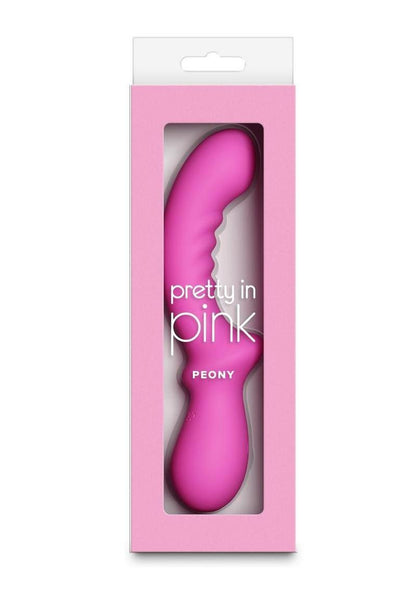 Pretty In Pink Peony Rechargeable Silicone G-Spot Vibrator - Pink