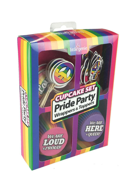 Pride Wrappers and Toppers Cupcake