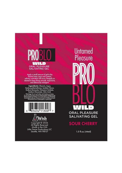 Problo Wild Oral Pleasure Salivating Gel 1.5oz - Sour - Cherry