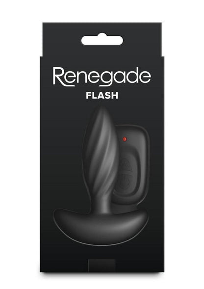 Renegade Flash Rechargeable Silicone Vibrating Anal Plug with Remote