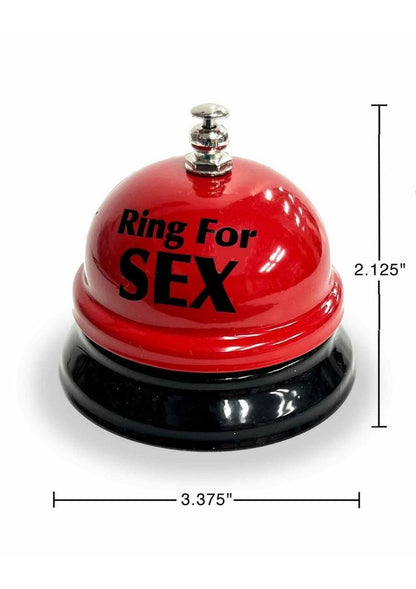 Ring The Bell For Sex Desk Bell - Black/Red