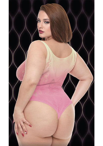 Rosy Sunset Bodysuit - Pink - Queen