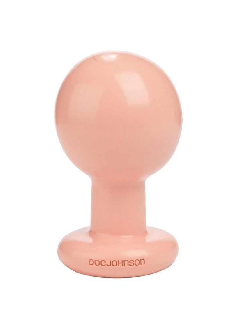 Round Butt Plug - Flesh - Large - 4 Inch