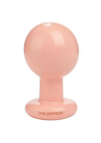 Round Butt Plug - Flesh - Large - 4 Inch