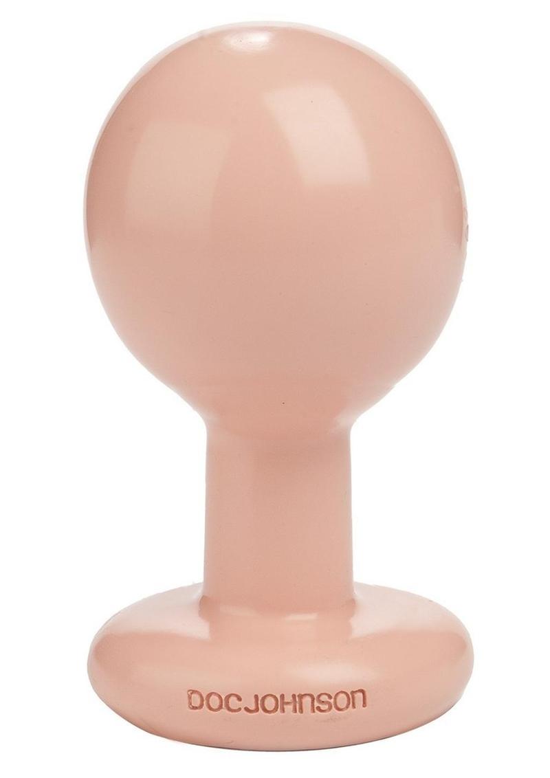Round Butt Plug - Flesh - Medium - 3.5 Inch