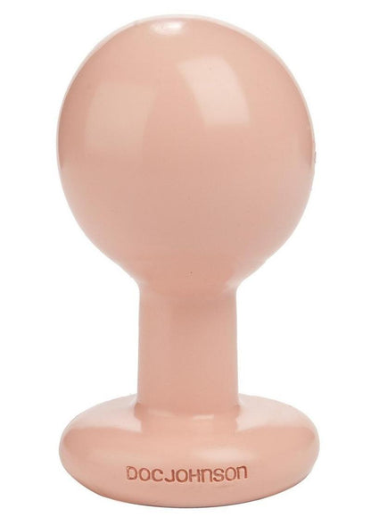 Round Butt Plug - Flesh - Medium - 3.5 Inch
